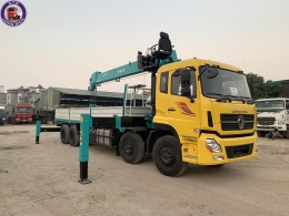Xe Dongfeng gắn cẩu tự hành 12 tấn HKTC