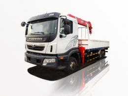 Xe tải gắn cẩu 5 tấn Daewoo